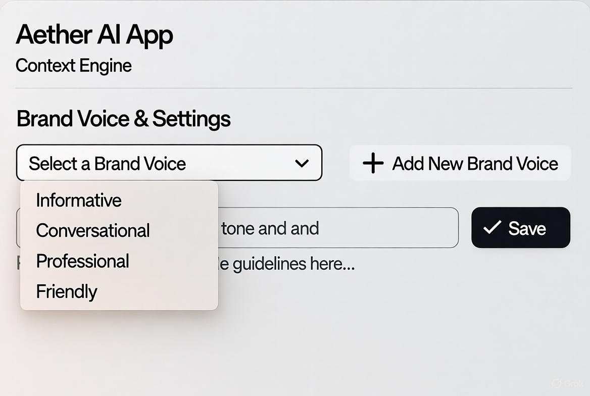 Context-aware AI interface